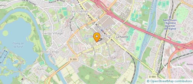 localisation de l'entreprise ORYA  CERGY