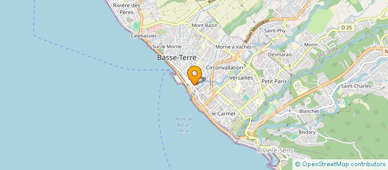 localisation de l'entreprise ORYEL PRODUCTION à BASSE-TERRE
