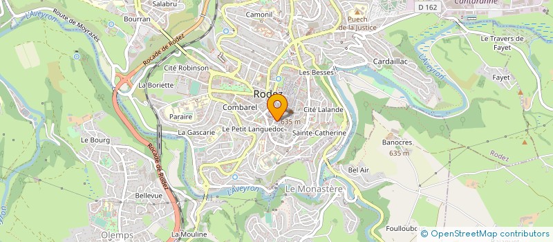 localisation de l'entreprise ORYG'IN à RODEZ
