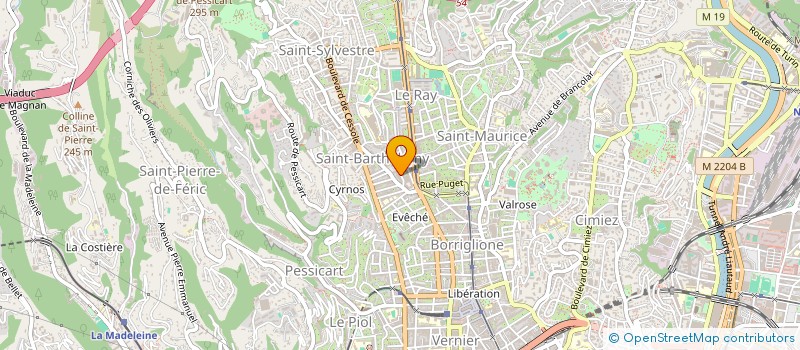 localisation de l'entreprise ORYGAMUSIC à NICE