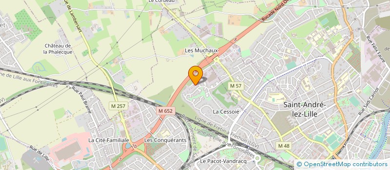 localisation de l'entreprise ORYGE à LAMBERSART