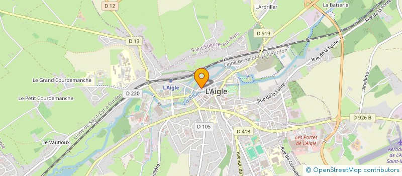 localisation de l'entreprise ORYGEN à L'AIGLE