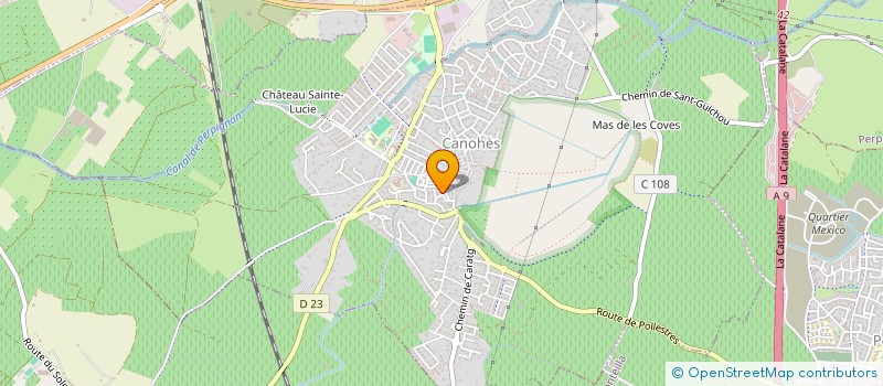 localisation de l'entreprise ORYGRANA PRODUCTION  CANOHES