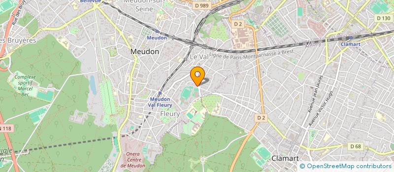 localisation de l'entreprise ORYONIS DEVELOPMENT à MEUDON