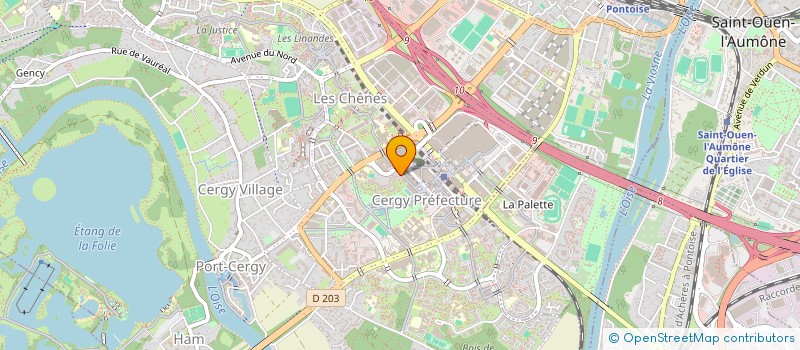 localisation de l'entreprise ORYOS à SAINT-OUEN-L'AUMONE