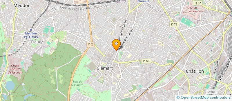 localisation de l'entreprise ORYPA à CLAMART