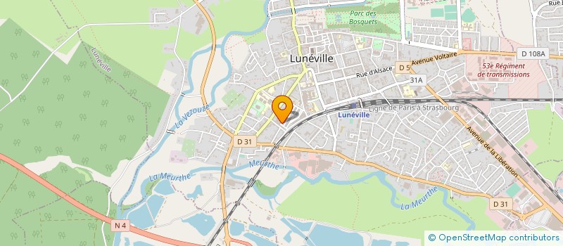 localisation de l'entreprise ORYX à LUNEVILLE
