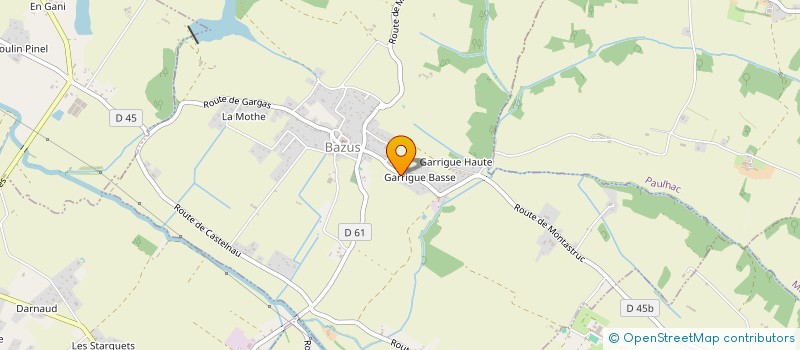 localisation de l'entreprise ORYX  BAZUS