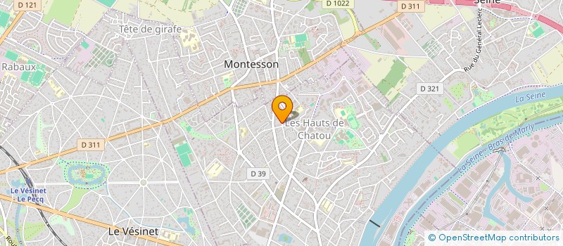 localisation de l'entreprise ORYX DATA INCUBATOR  CHATOU