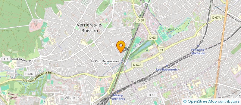 localisation de l'entreprise ORYZON à VERRIERES-LE-BUISSON