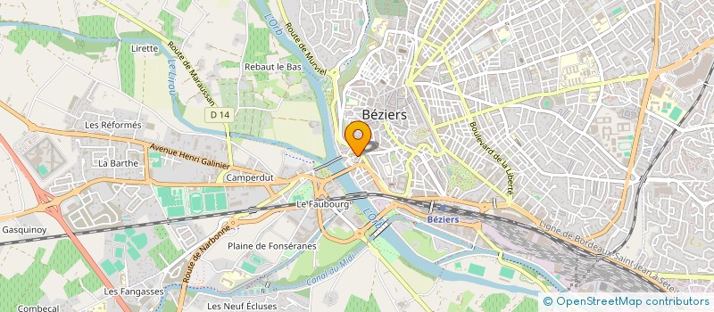 localisation de l'entreprise ORYZON  BEZIERS