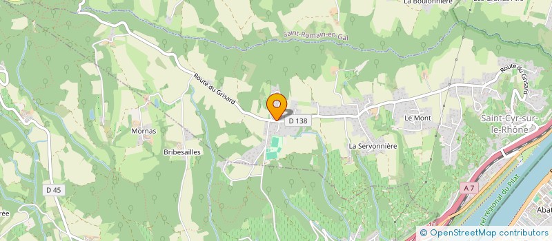 localisation de l'entreprise ORYZON NETTOYAGE ECOLOGIQUE  SAINT-CYR-SUR-LE-RHONE