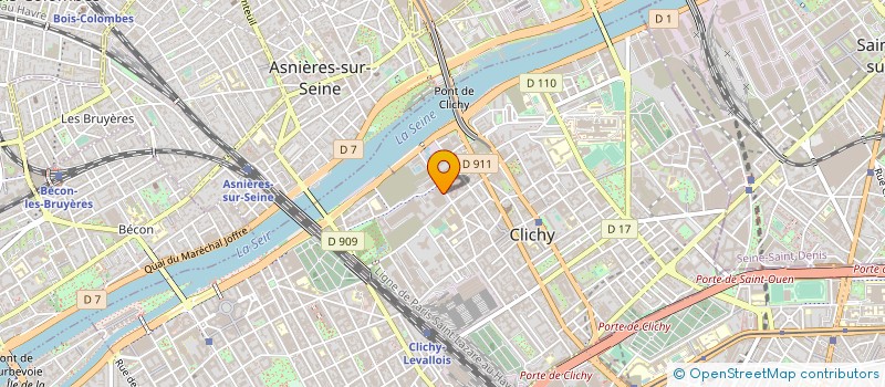 localisation de l'entreprise ORZA SARL à CLICHY