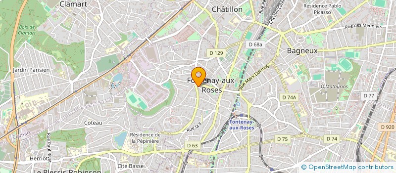 localisation de l'entreprise OS.5 à FONTENAY-AUX-ROSES