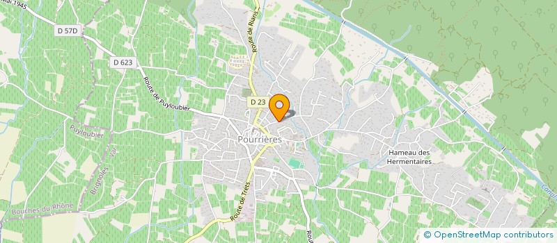 localisation de l'entreprise OS'ARCHI  POURRIERES