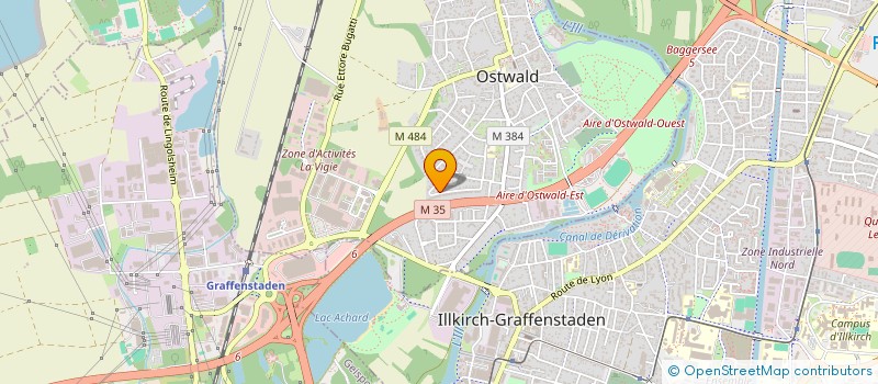 localisation de l'entreprise OS'CORP  SCHERLENHEIM