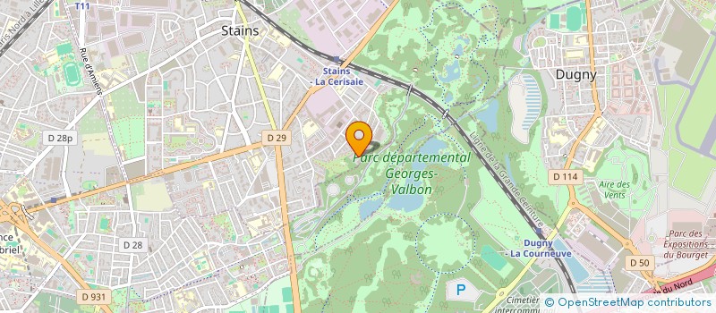 localisation de l'entreprise OS IMMOBILIER à STAINS