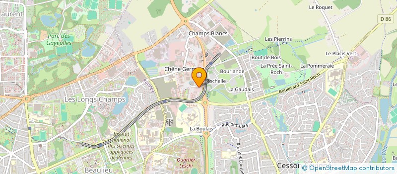 localisation de l'entreprise OS LORIENT BOIS DU CHATEAU  CESSON-SEVIGNE