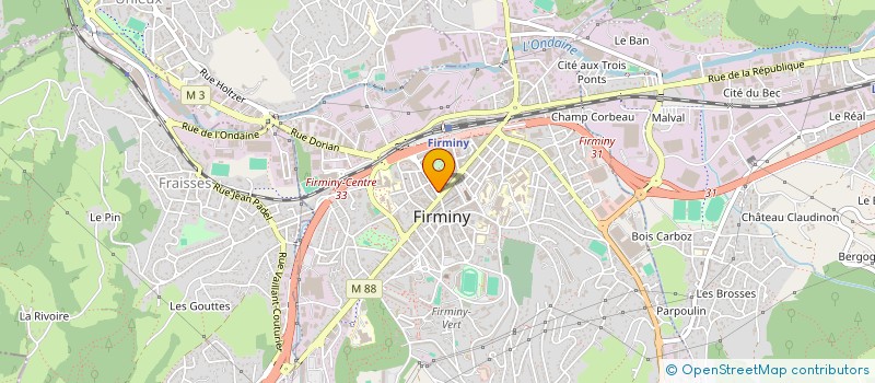 localisation de l'entreprise OS MODE  FIRMINY