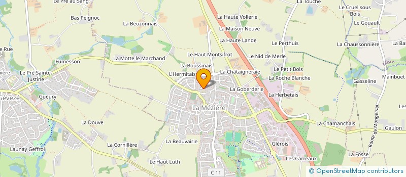 localisation de l'entreprise OS PROPULSION  LA MEZIERE