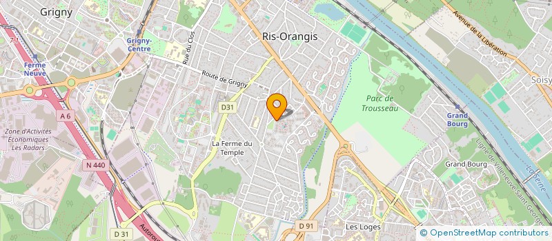 localisation de l'entreprise OS TAXI à RIS-ORANGIS