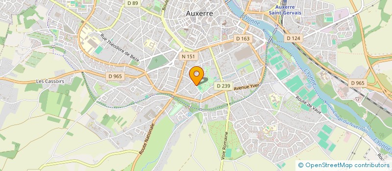 localisation de l'entreprise OSA à AUXERRE