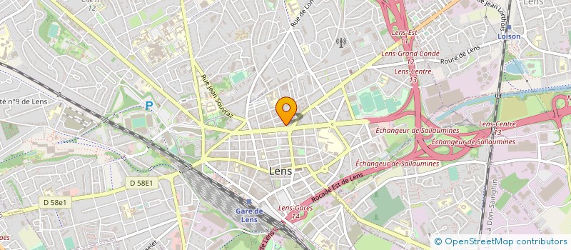 localisation de l'entreprise OSA à LENS
