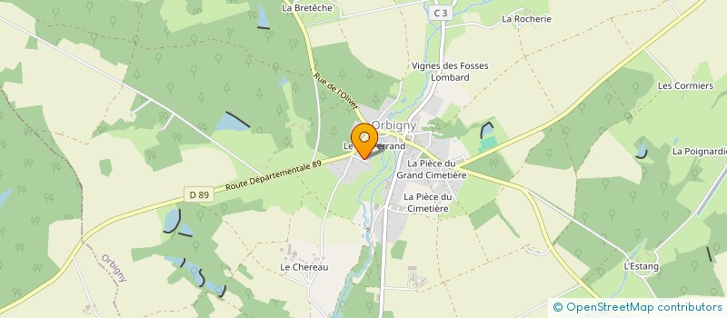 localisation de l'entreprise OSAER  ORBIGNY