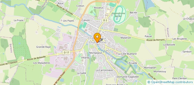 localisation de l'entreprise OSAG à CHATILLON-SUR-CHALARONNE