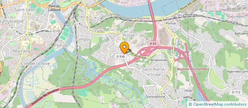 localisation de l'entreprise OSALEKU  SAINT-PIERRE-D'IRUBE