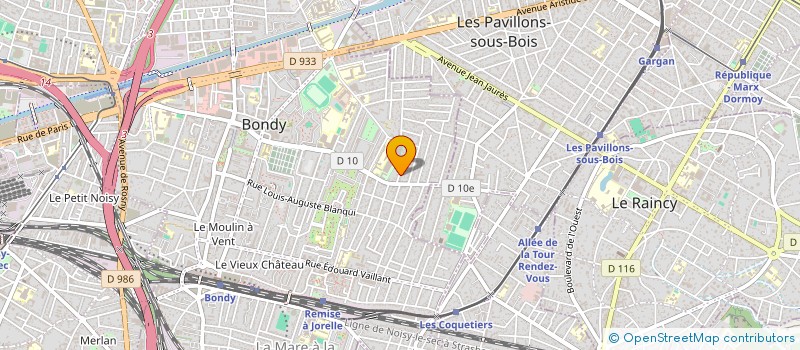 localisation de l'entreprise OSAN SECURITE PRIVEE  BONDY