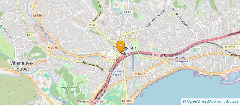 localisation de l'entreprise OSANY - ESPACE BIEN-ETRE à CAGNES-SUR-MER