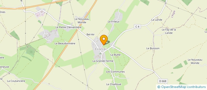 localisation de l'entreprise OSAQA à ECORCEI