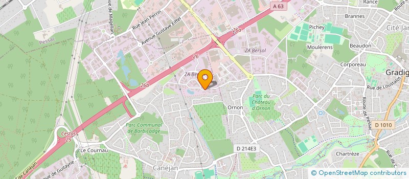 localisation de l'entreprise OSAR  CANEJAN