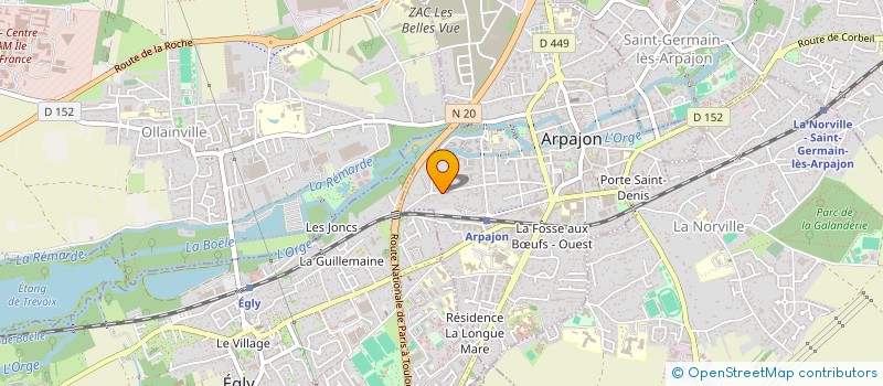 localisation de l'entreprise OSAR  ARPAJON