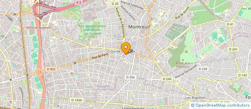localisation de l'entreprise OSARIO INGENIERIE à MONTREUIL