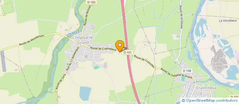 localisation de l'entreprise OSAURE  L'HOPITAL-LE-GRAND