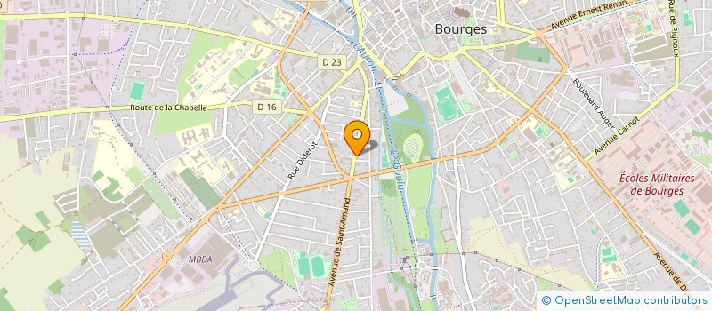 localisation de l'entreprise OSB 18 à BOURGES