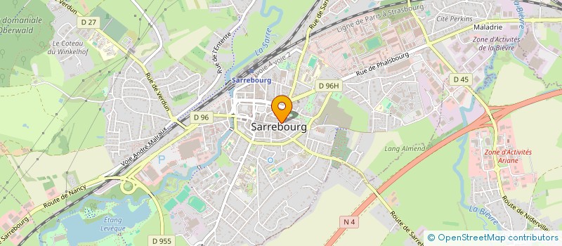 localisation de l'entreprise OSB à SARREBOURG