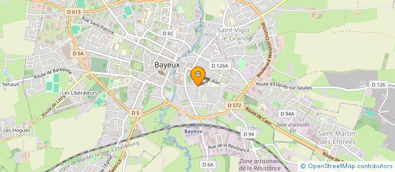 localisation de l'entreprise OSB ISOLATION à BAYEUX