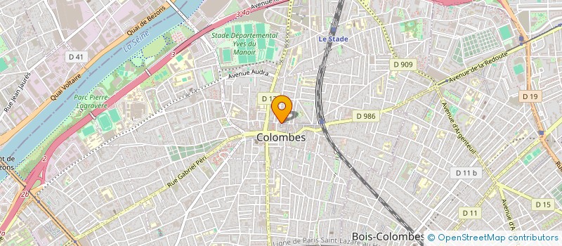 localisation de l'entreprise OSC SOLUTIONS AUDITIVES à COLOMBES