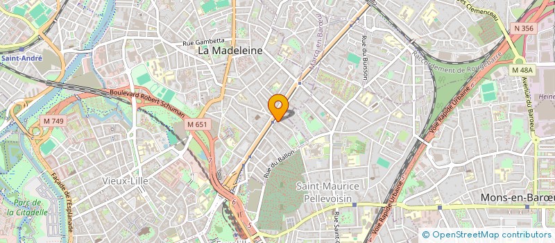 localisation de l'entreprise OSCAR 205  RONCHIN