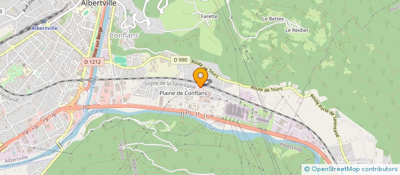 localisation de l'entreprise OSCAR à ALBERTVILLE