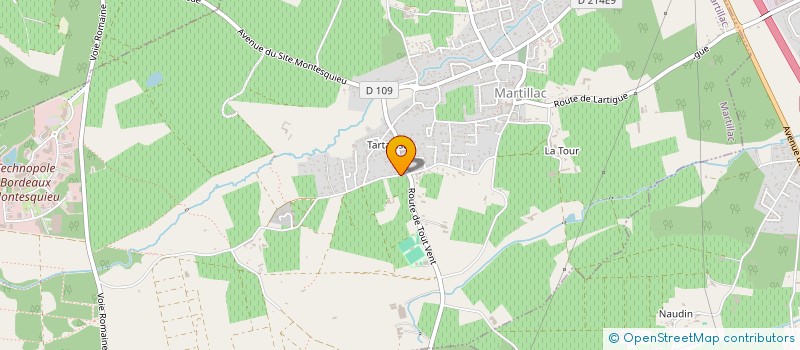 localisation de l'entreprise OSCAR  MARTILLAC