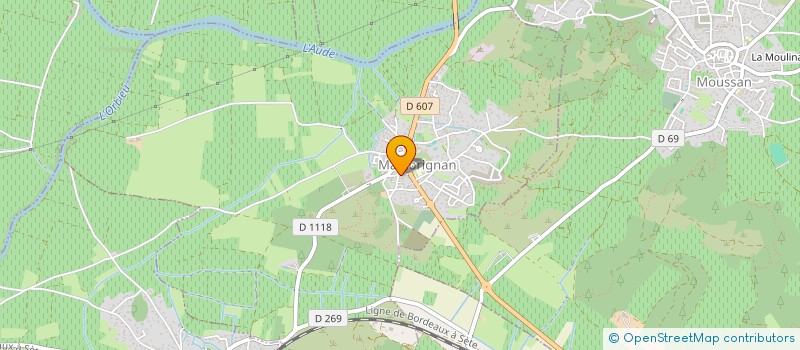 localisation de l'entreprise OSCAR  SALLELES-D'AUDE