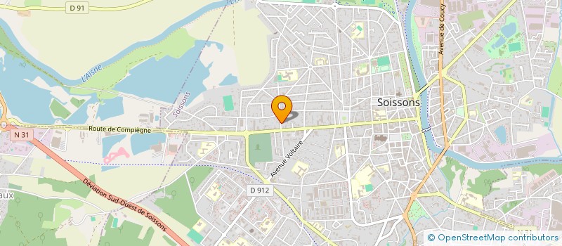 localisation de l'entreprise OSCAR à SOISSONS