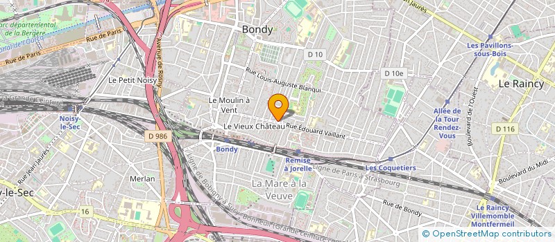 localisation de l'entreprise OSCAR CLUB  BONDY