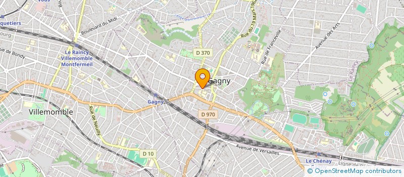 localisation de l'entreprise OSCAR COIFFURE  GAGNY