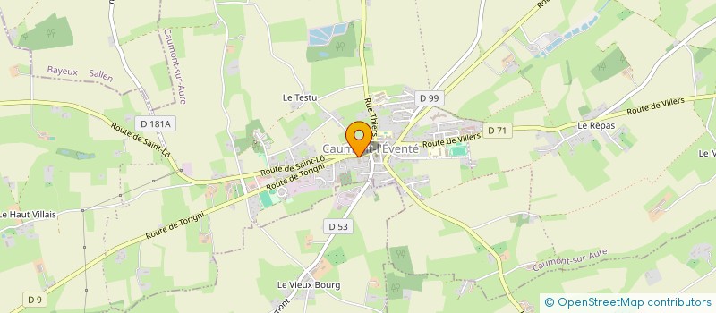 localisation de l'entreprise OSCAR DS BATIMENT à CAUMONT-SUR-AURE