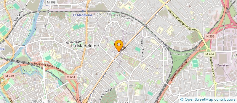 localisation de l'entreprise OSCAR ET AUGUSTINE à MARCQ-EN-BARŒUL